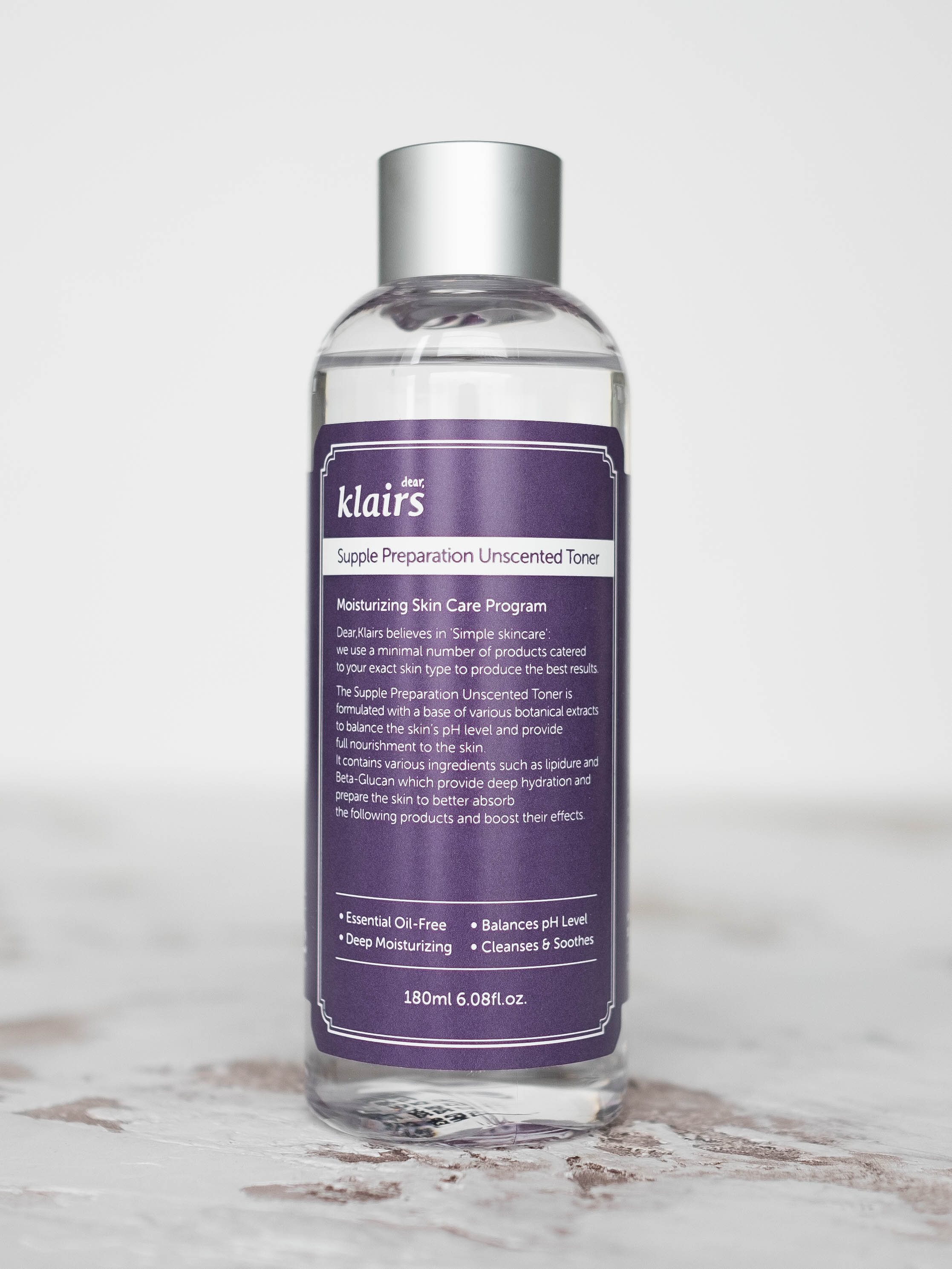 BU// Тонер увлажняющий без масел и запаха KLAIRS Supple Preparation Unscented Toner 180ml - фото 1