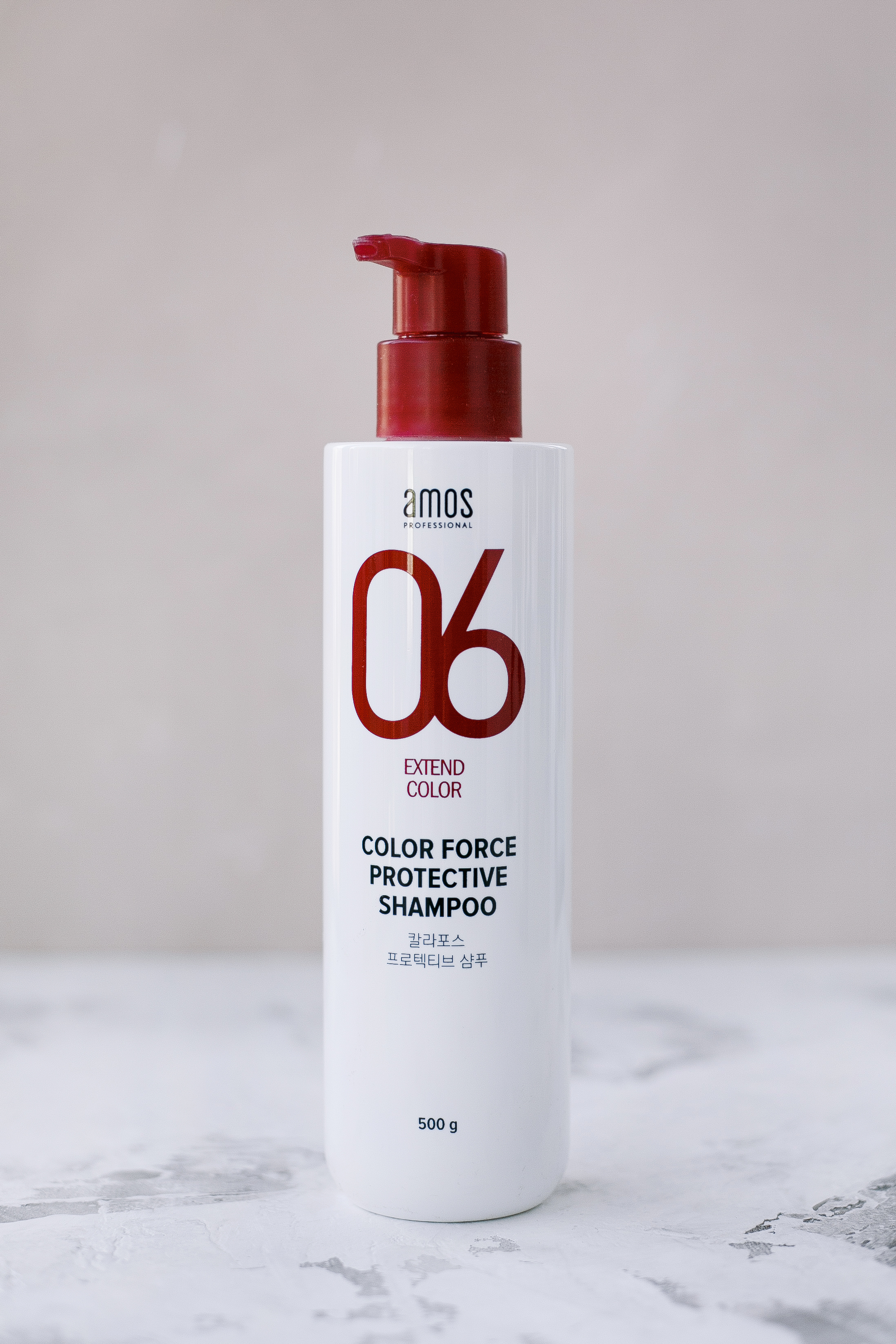 BU// Шампунь для окрашенных волос AMOS Color Force Protective Shampoo 500g - фото 1