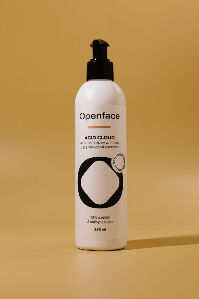 Анти-акне крем для тела с азелаиновой кислотой OPENFACE Acid Cloud 250 ml