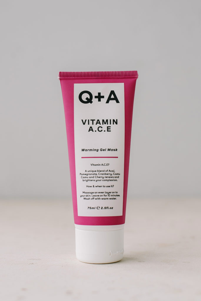 Питательная маска на основе 12 природных масел и антиоксидантов Q+A Vitamin A.C.E. Warming Gel Mask 75ml