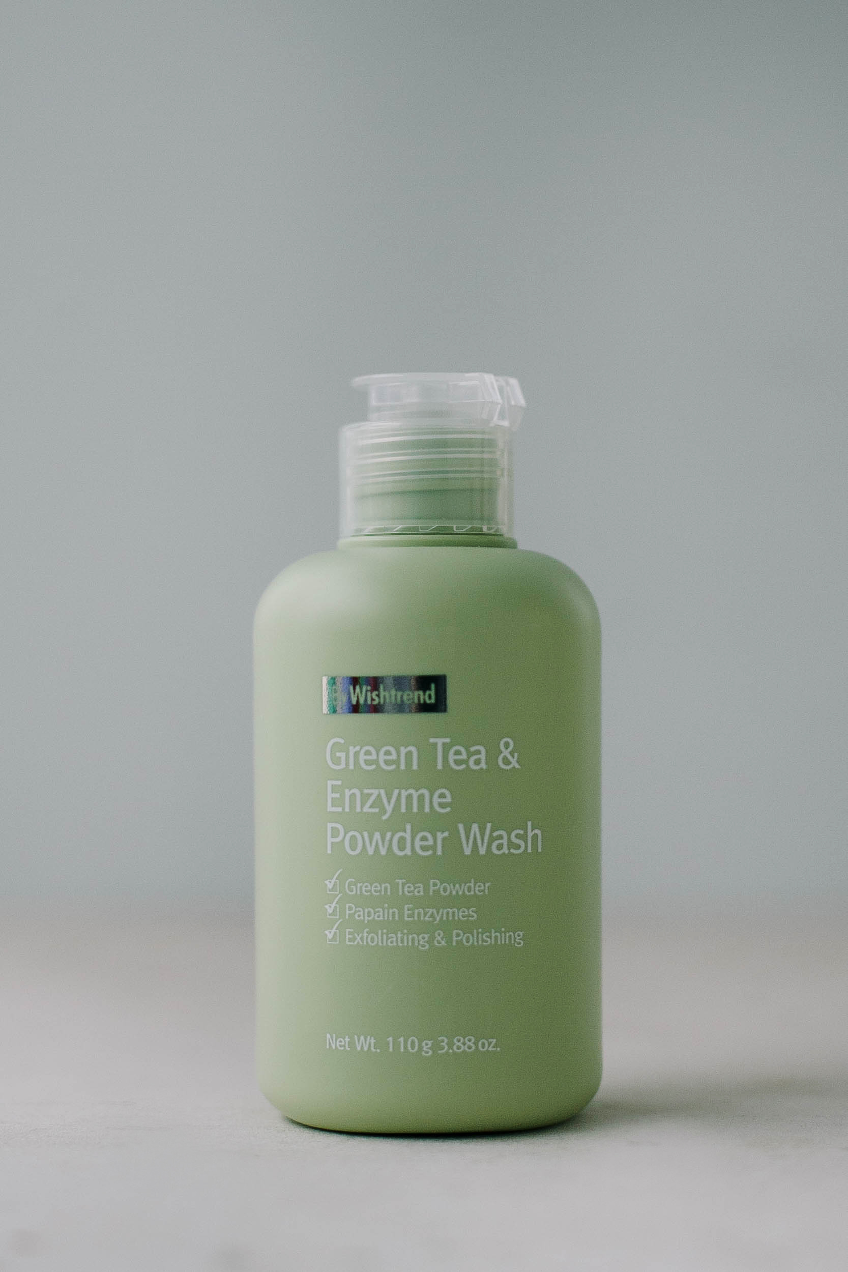 Пудра энзимная для умывания с ароматом матчи BY WISHTREND Green Tea & Enzyme Powder Wash 110g