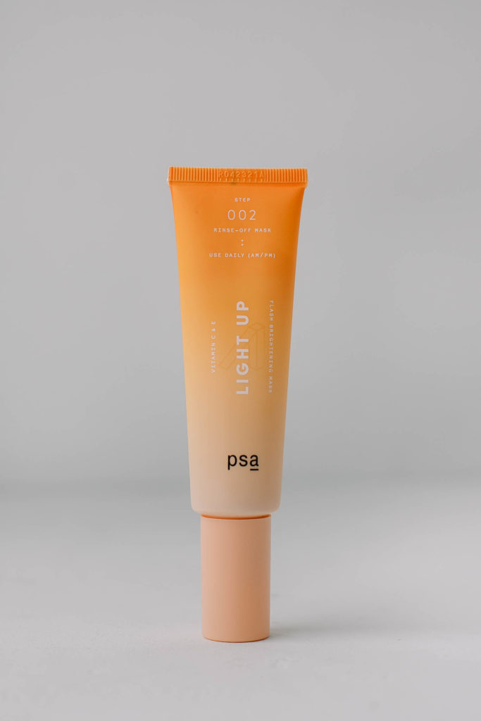 Экспресс-маска для невероятного свечения кожи PSA LIGHT UP: Vitamin C & E Flash Brightening Mask 50ml