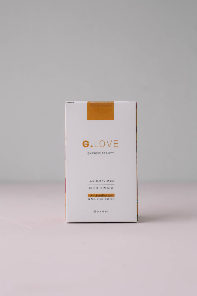 Маска-детокс для лица c золотом G.LOVE Face Detox Mask Gold Tomato 8*6ml