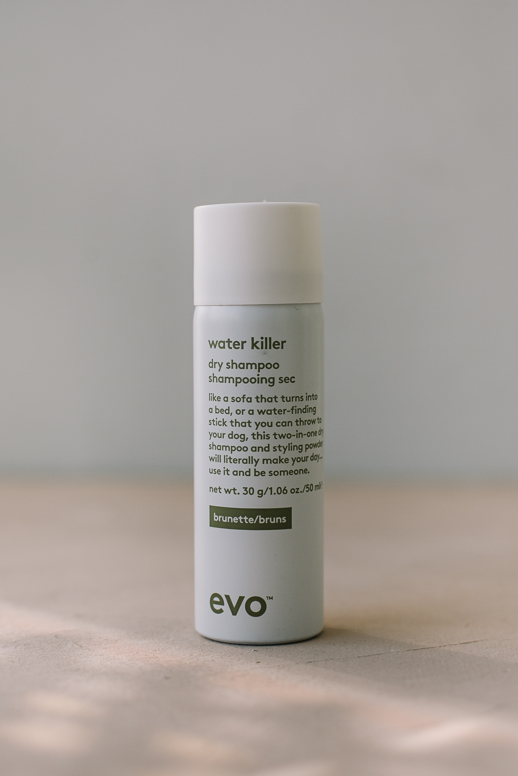 

Сухой шампунь-спрей полковник су[хой] брю[нет] Evo Water Killer Dry Shampoo Brunette (travel) 50ml