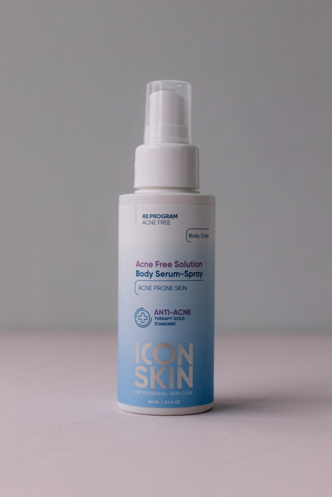 BU// Сыворотка-спрей для ухода за проблемной кожей тела ICON SKIN Acne Free Solution Body Serum-Spray 100ml