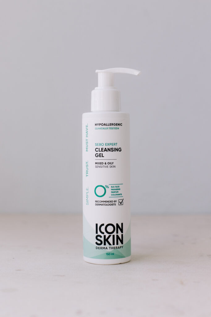 Гель для умывания для комбинированной и жирной кожи ICON SKIN Sebo Expert Cleansing Gel 150ml