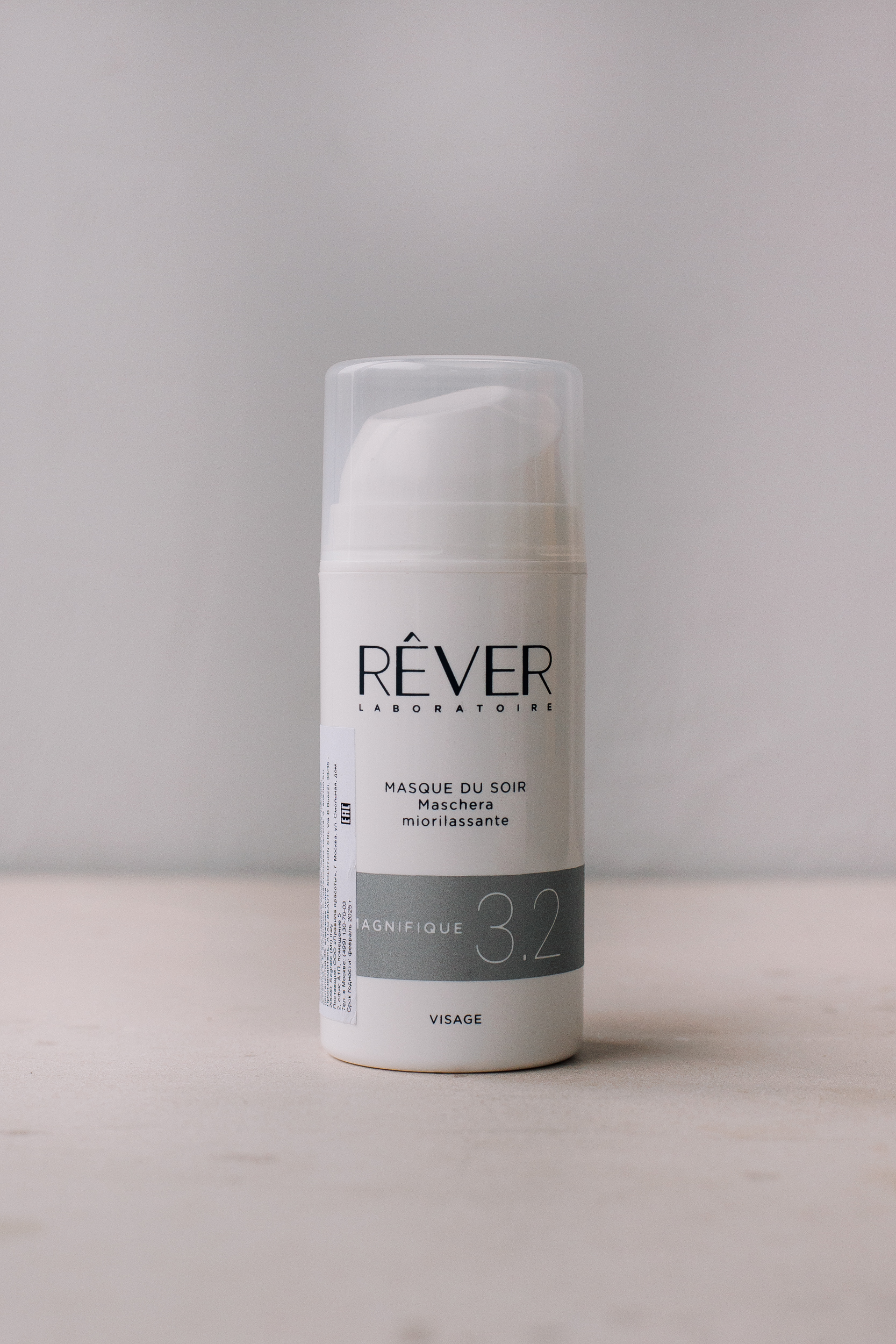 

Ночная маска миорелаксант с алмазной пудрой REVER 3.2/Masque Du Soir Maschera Miorilassante 100ml