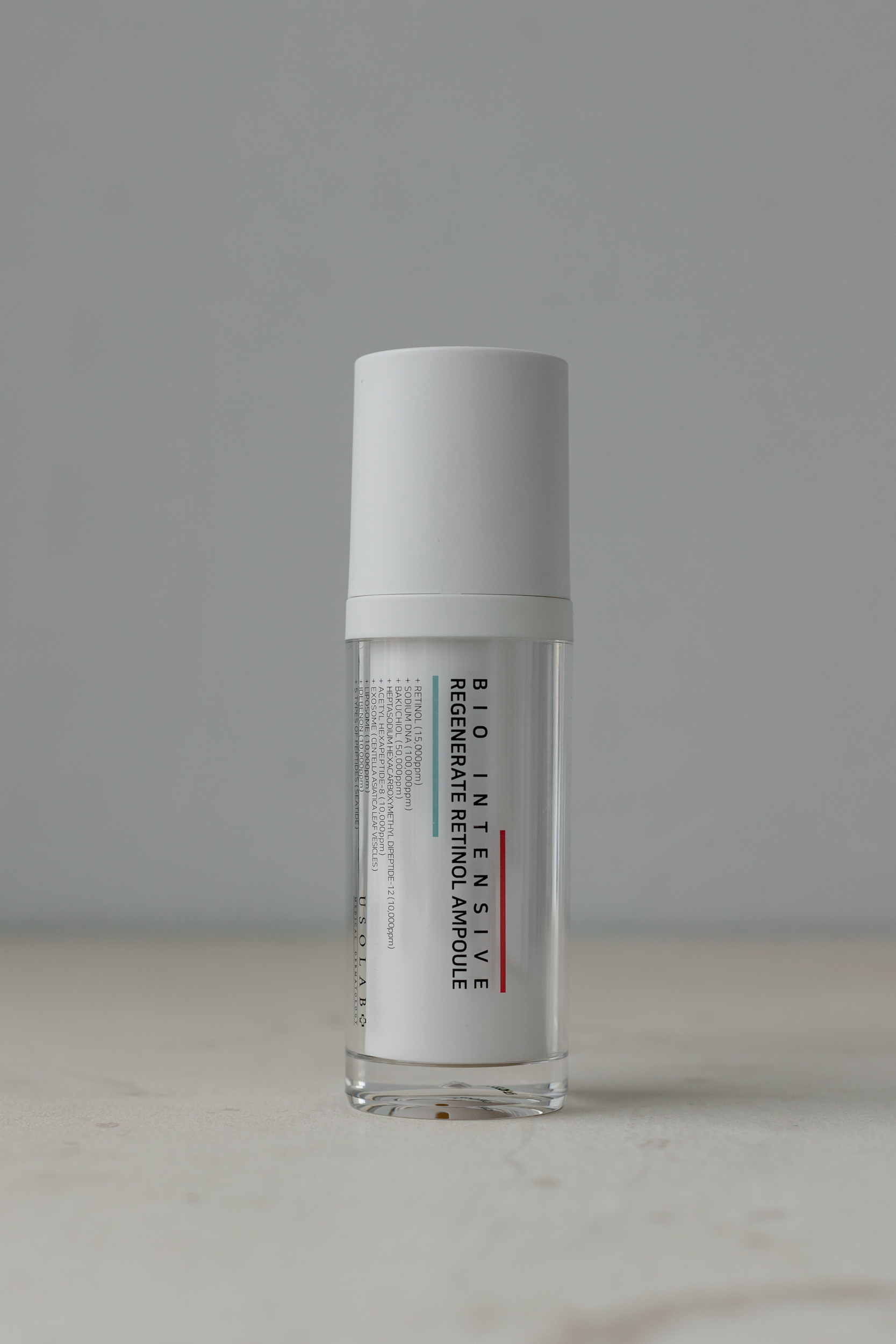 

Липосомо-экзосомная сыворотка с ретинолом и ПДРН USOLAB Bio Intensive Regenerate Retinol Ampoule 30ml