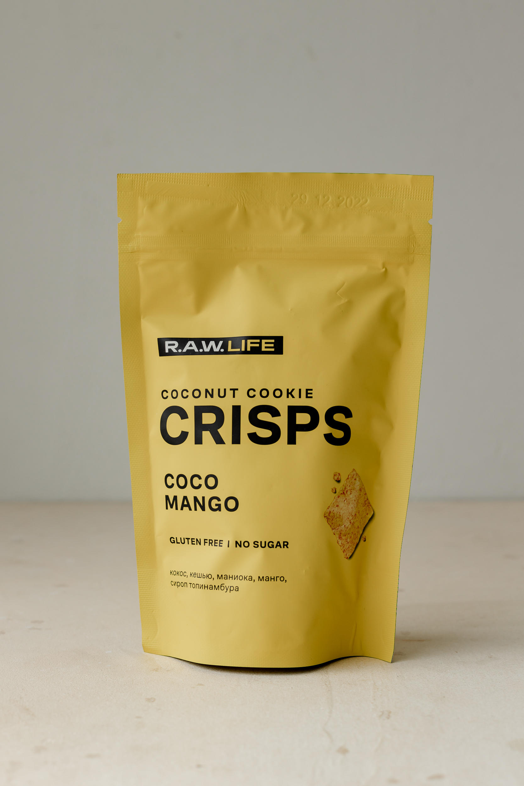 Кокосовое печенье R.A.W. Life Crisps  