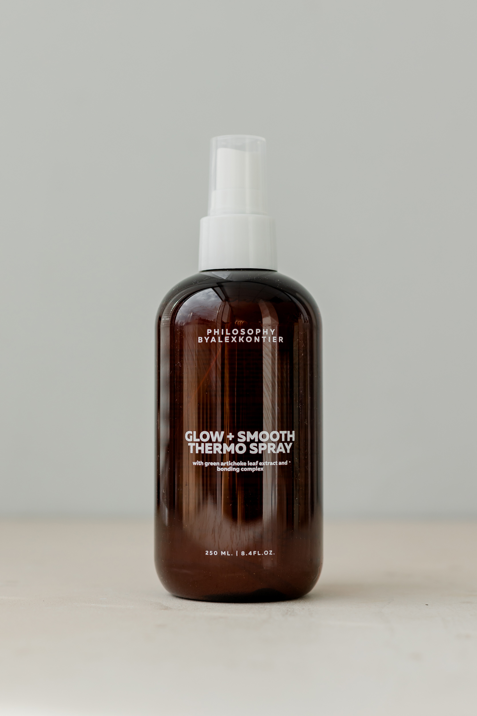 Термозащитный спрей для блеска и гладкости волос Philosophy By Alex Kontier Glow+Smooth Thermo Spray 250ml