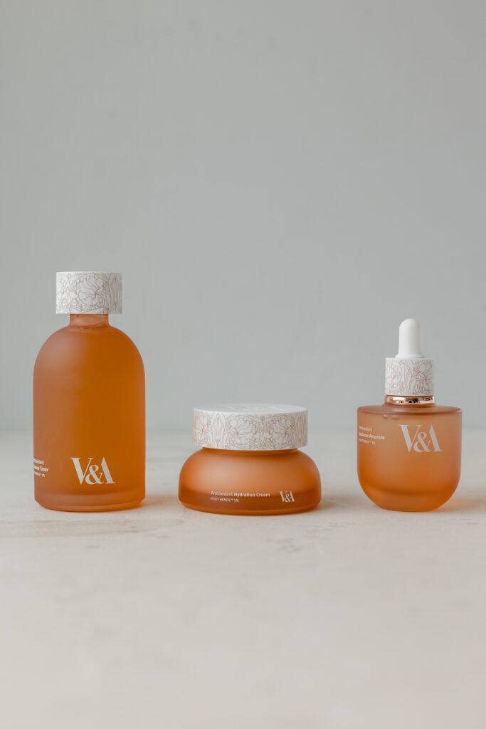 BU// Набор для ухода за кожей с антиоксидантами V&A Antioxidant Skincare Essentials Set (120ml/50ml/50ml)