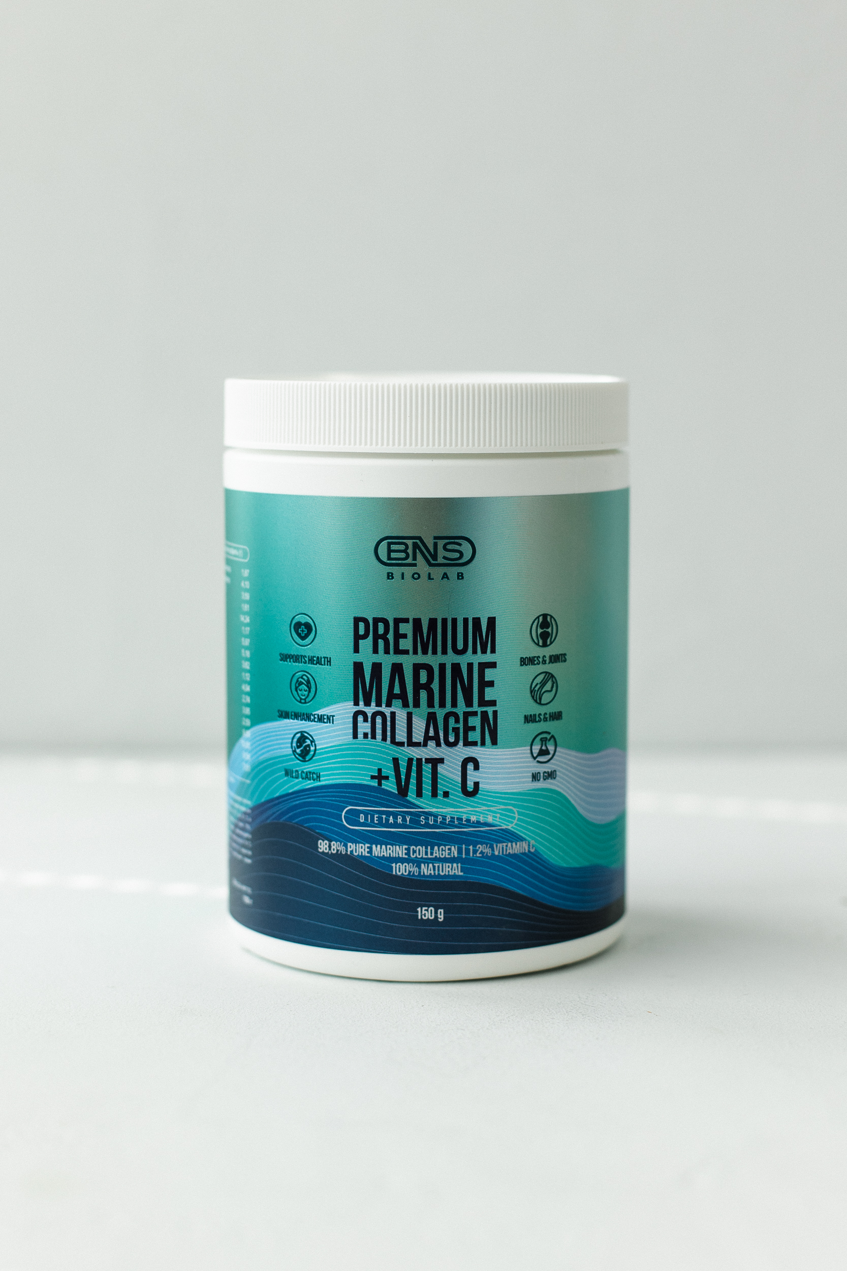 Морской коллаген с витамином С Premium Marine Collagen+Vit.C 150g - фото 1