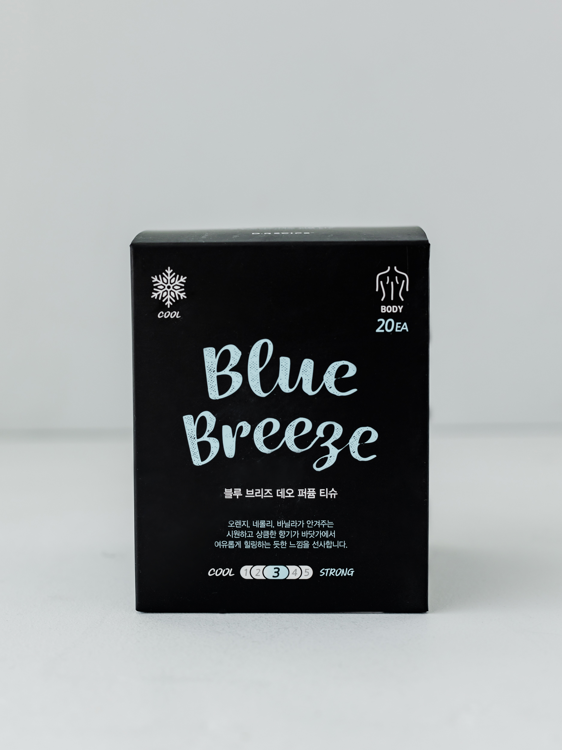 Парфюмированные салфетки для мгновенной свежести 20 шт D.RECIPE Deo Perfume Tissue Blue Breeze 20P