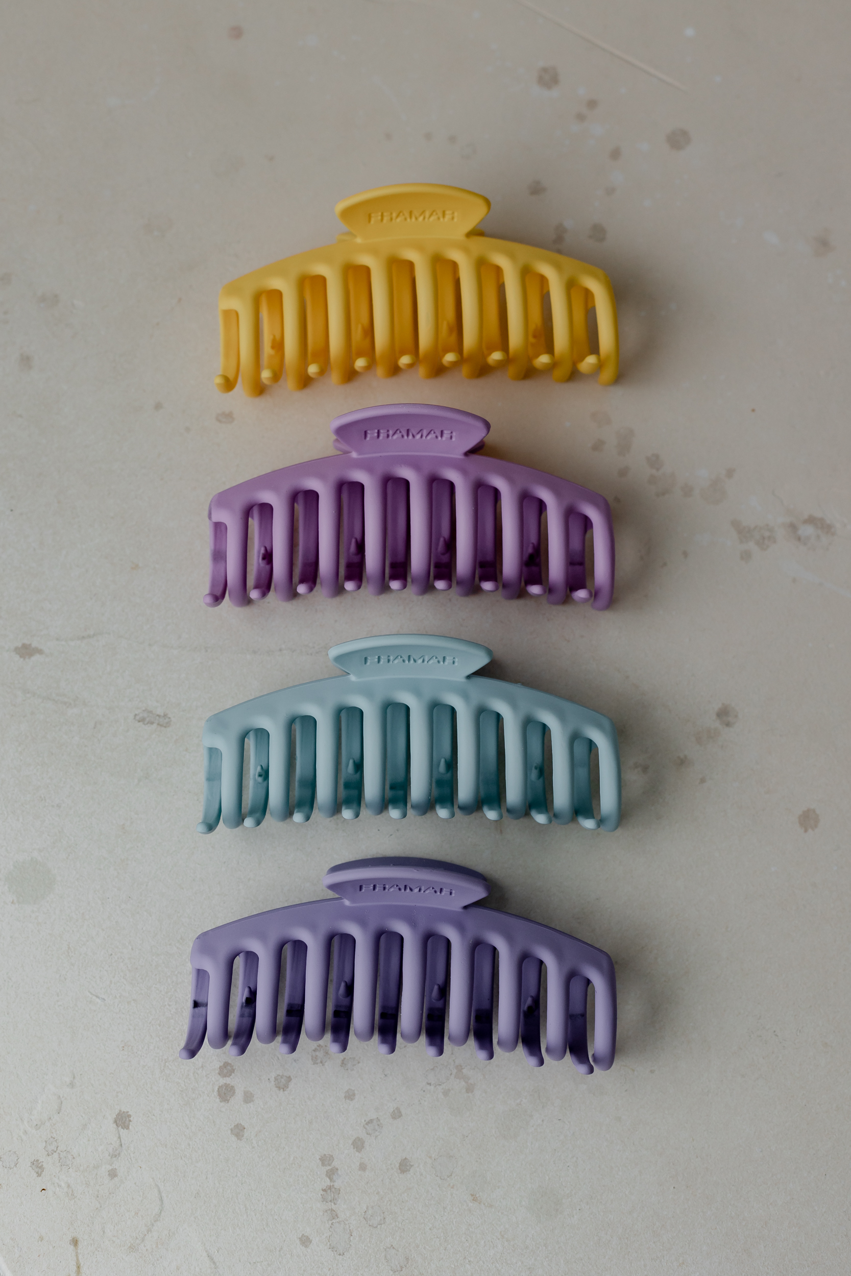 

Зажимы для волос-краб - Цвета пастели Framar Claw Clips Pastel 4шт