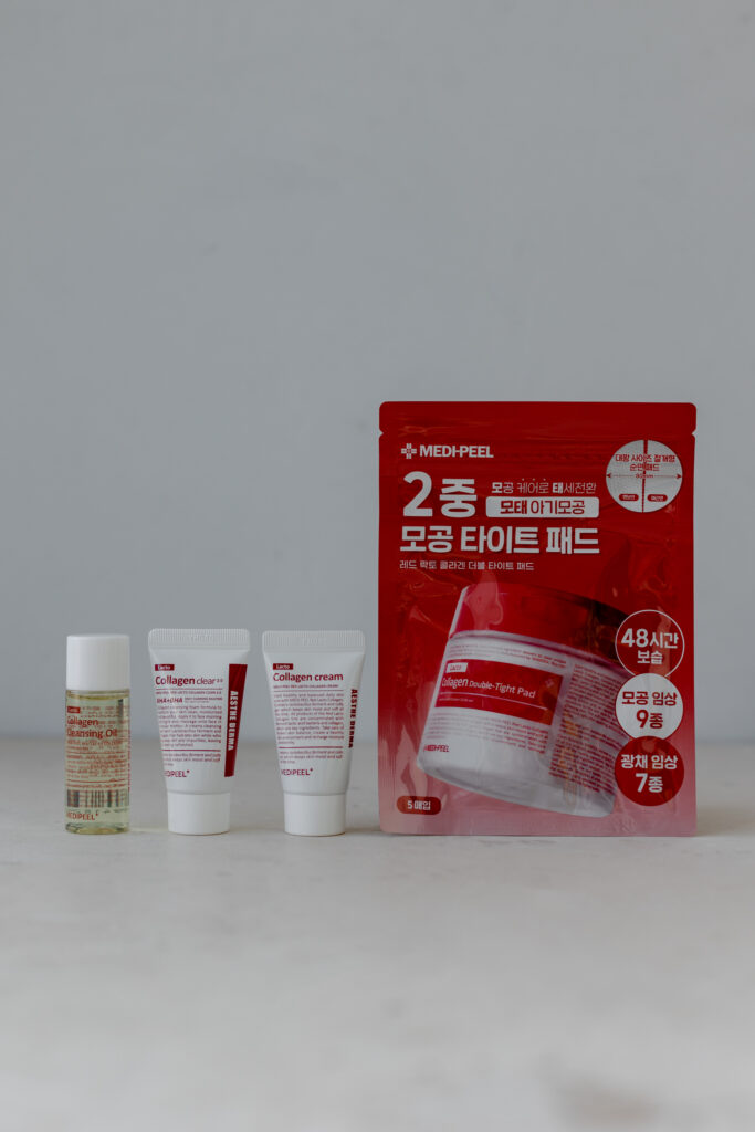 Набор миниатюр с коллагеном и лактобактериями MEDI-PEEL Red Lacto Collagen Trial Kit (20ml+15ml+20ml/5+15g)