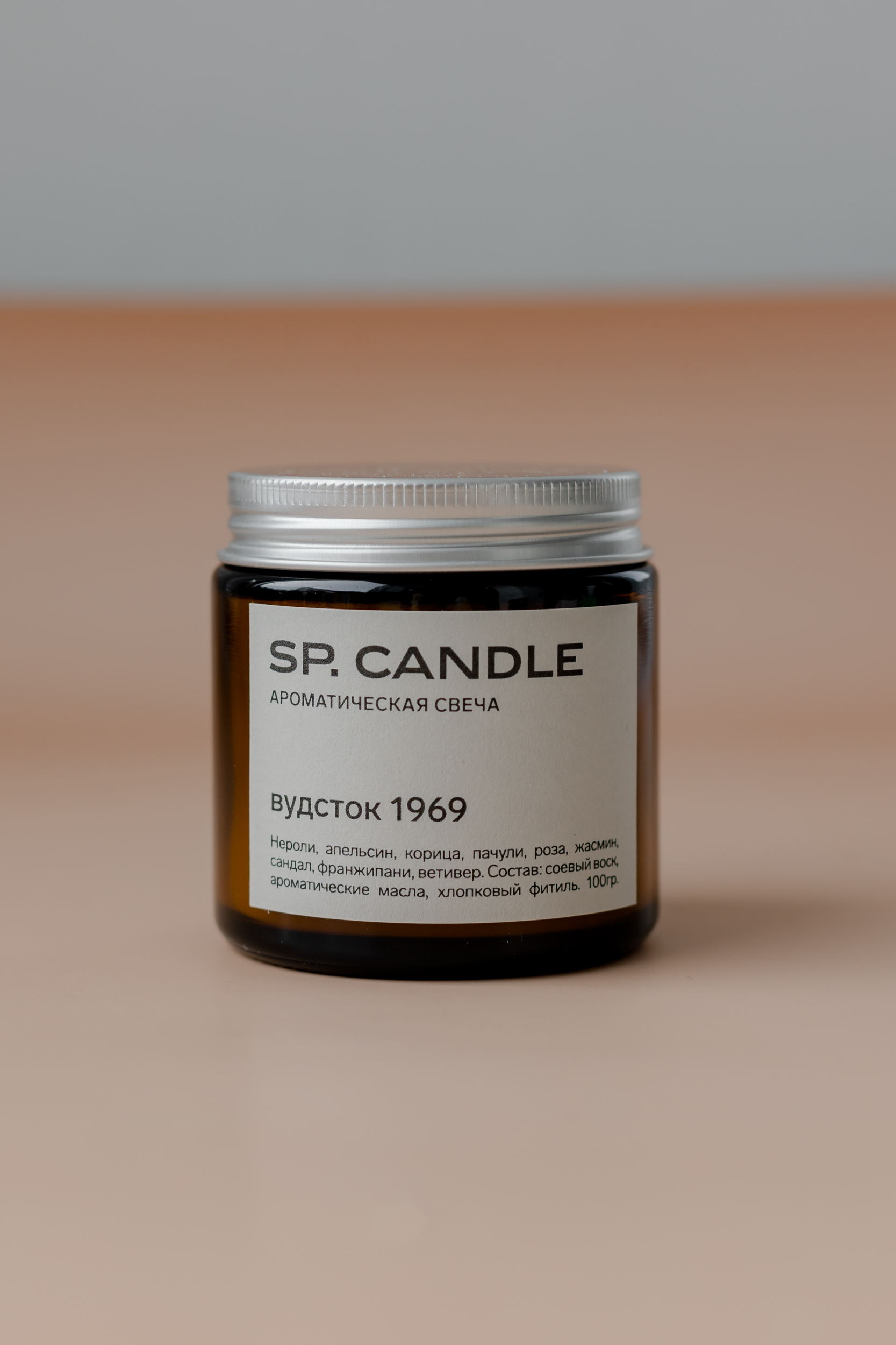 SP. CANDLE Ароматическая свеча Вудсток, 100г - фото 1