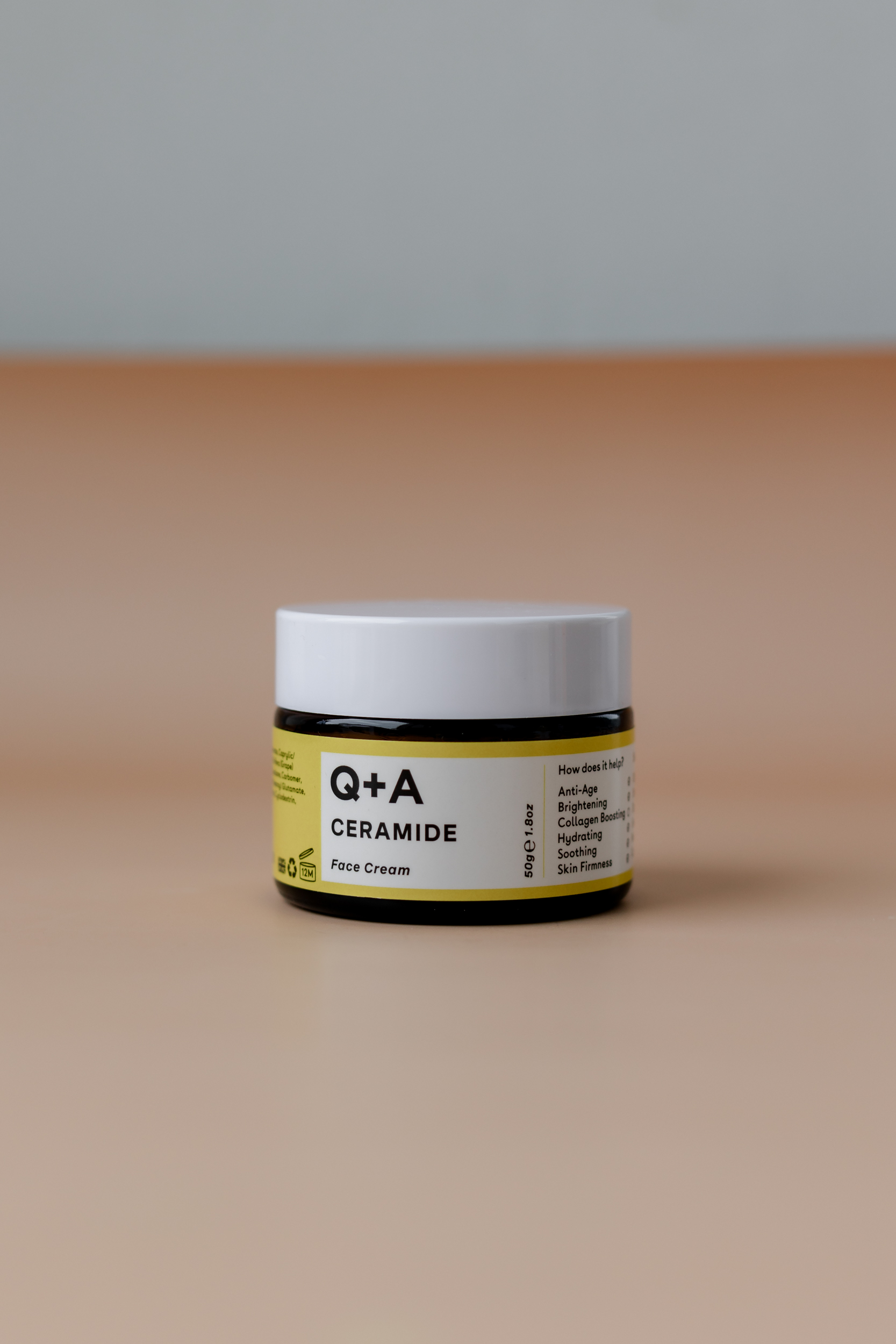 Укрепляющий барьерный крем для лица с керамидами Q+A Ceramide Face Cream 50 g - фото 1