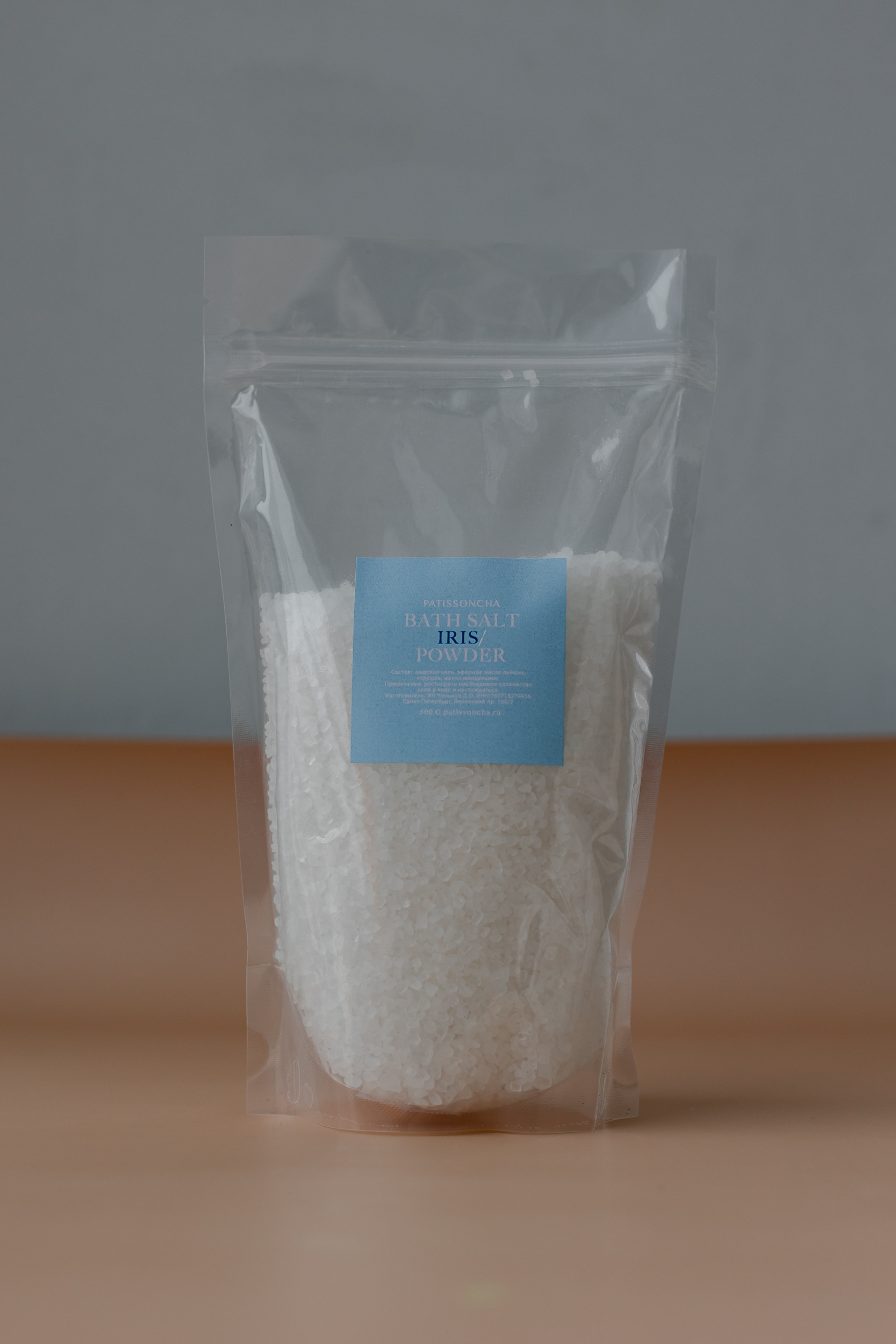 PATISSONCHA соль для ванны Ирис и пудра 500 г