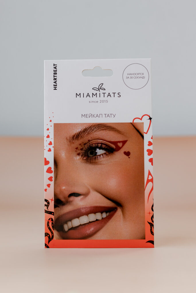 MIAMITATS Набор переводных мейкап тату FACE TATTOOS Heartbeat