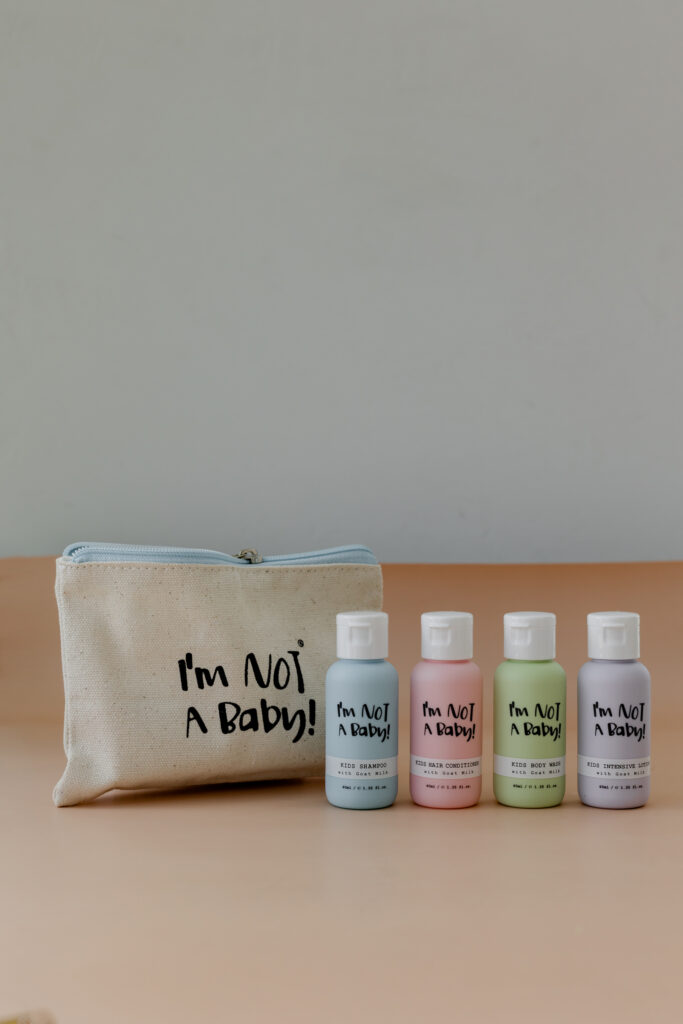 Детский дорожный набор I’m Not A Baby Trial Kit + Eco Pouch 4*40ml