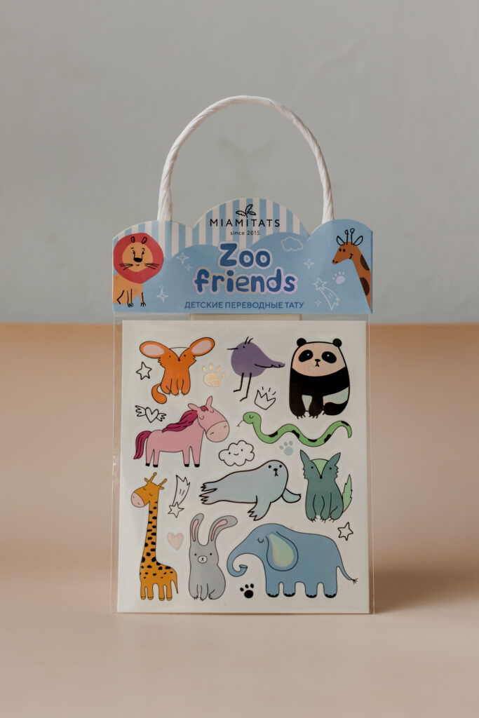 MIAMITATS Переводные тату KIDS Zoo Friends