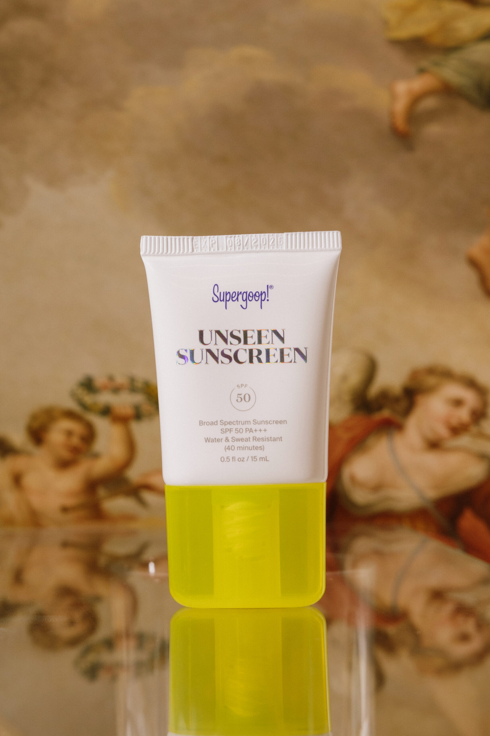 

Невесомый солнцезащитный крем для лица Supergoop! Unseen Sunscreen SPF50+ PA+++ 15ml