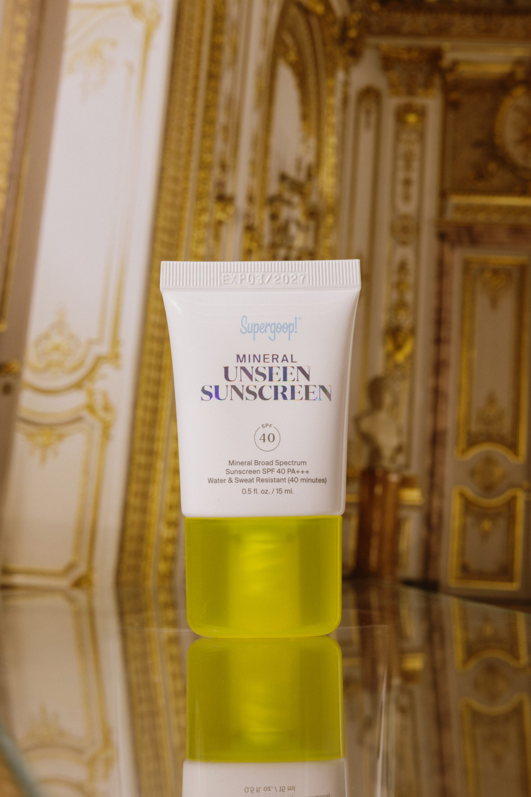 

Невесомый солнцезащитный крем Supergoop! Mineral Unseen Sunscreen SPF40+ PA+++ 15ml