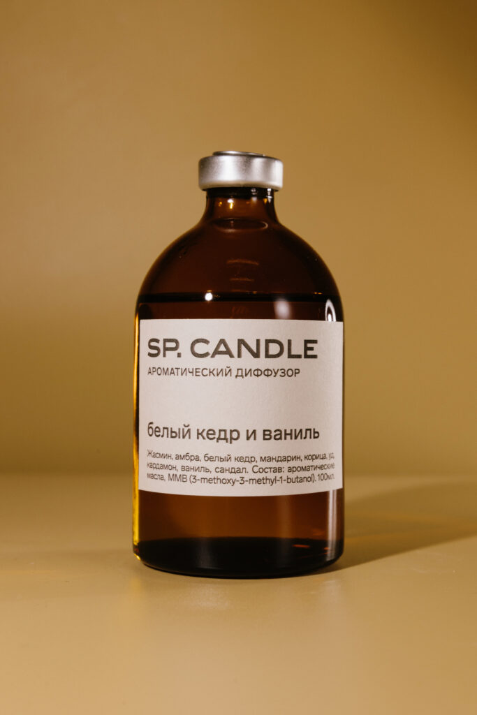 Ароматический диффузор Белый кедр и ваниль SP. CANDLE 100мл