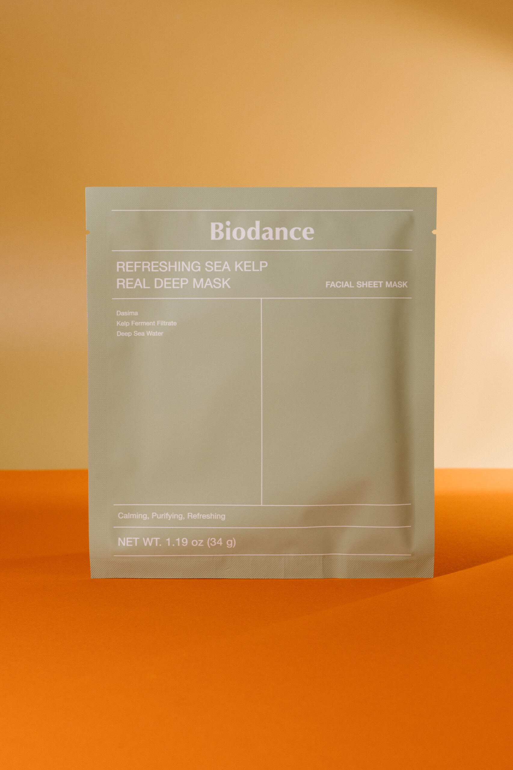 

Освежающая гидрогелевая маска Biodance Refreshing Sea Kelp Real Deep Mask 34g