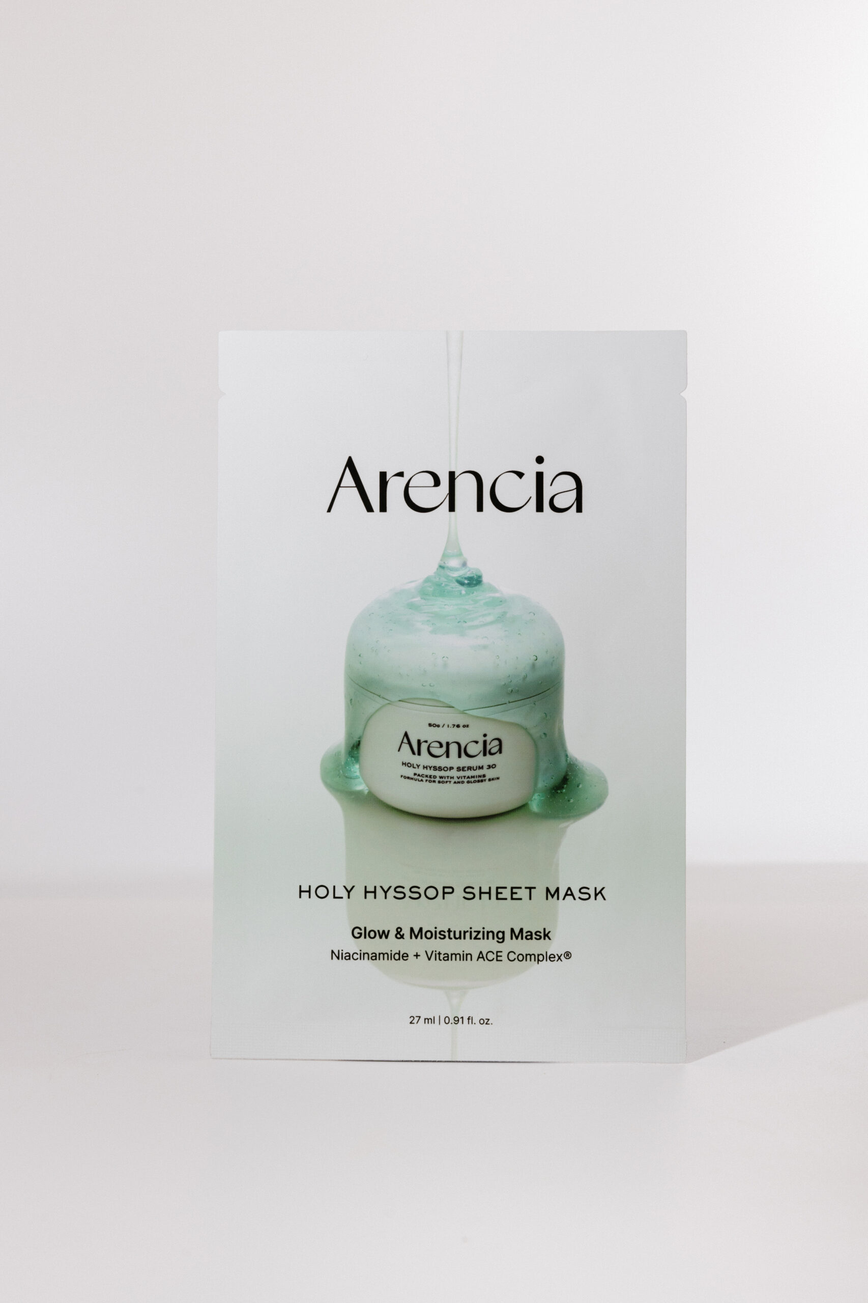 

Тканевая маска для сияющей кожи Arencia Holy Hyssop Sheet Mask 27ml