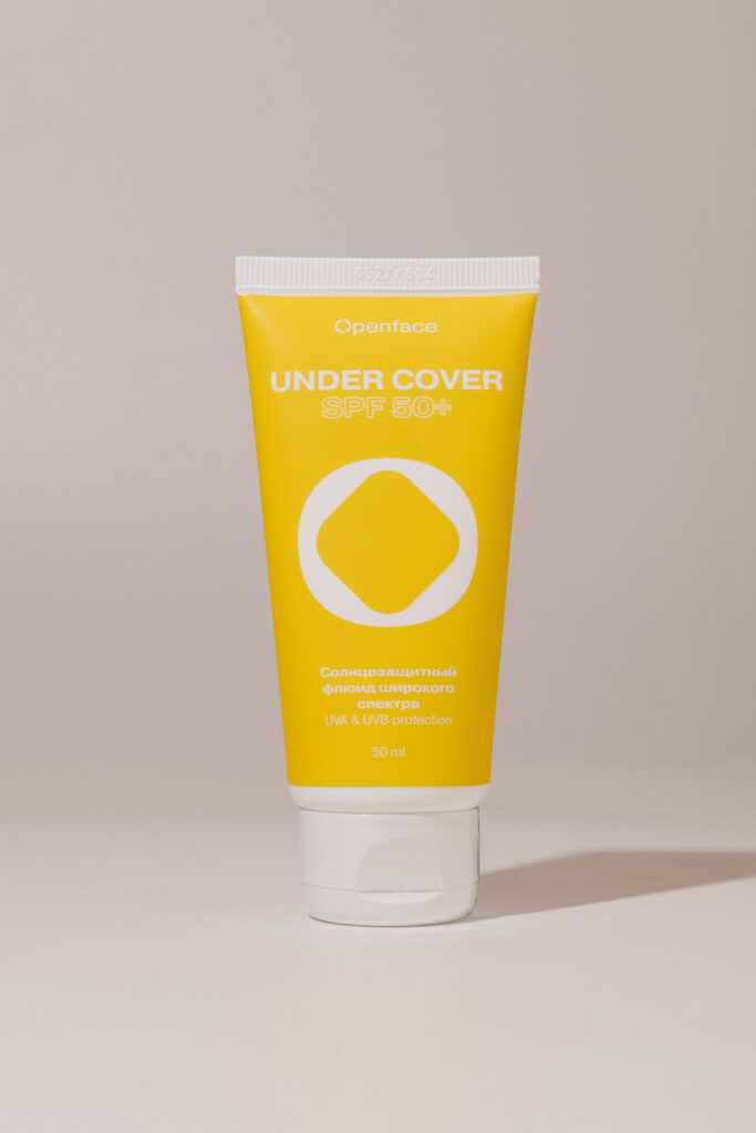Cолнцезащитный флюид с высокой степенью защиты от UVA и UVB-лучей OPENFACE Under Cover SPF50+ 50ml