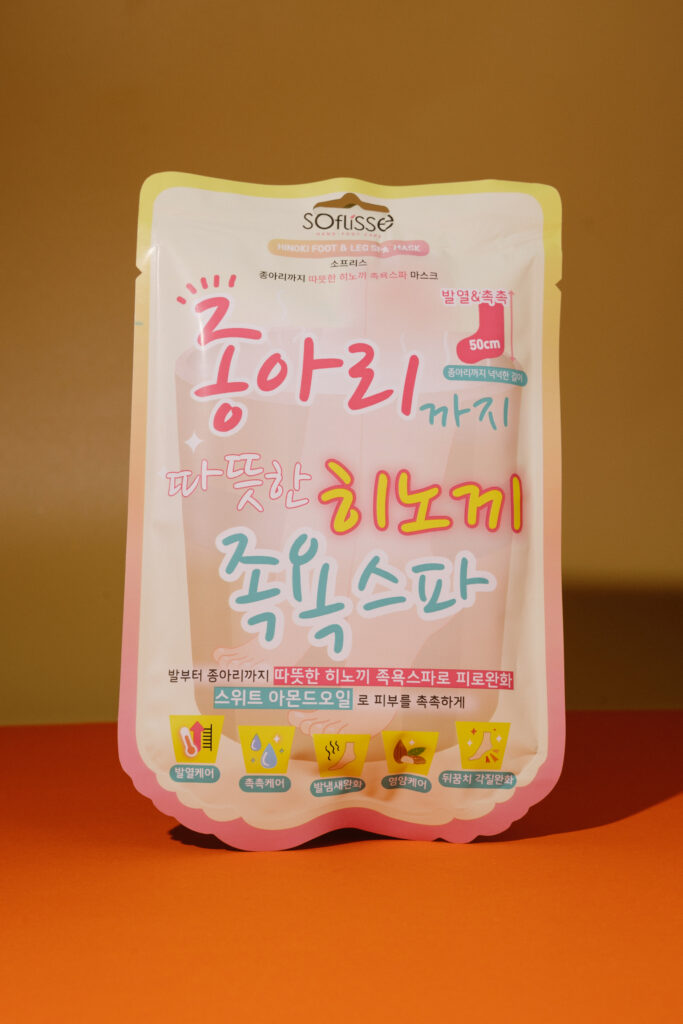 Согревающая маска для ног soflisse Hinoki Foot & Leg Spa Mask 60g