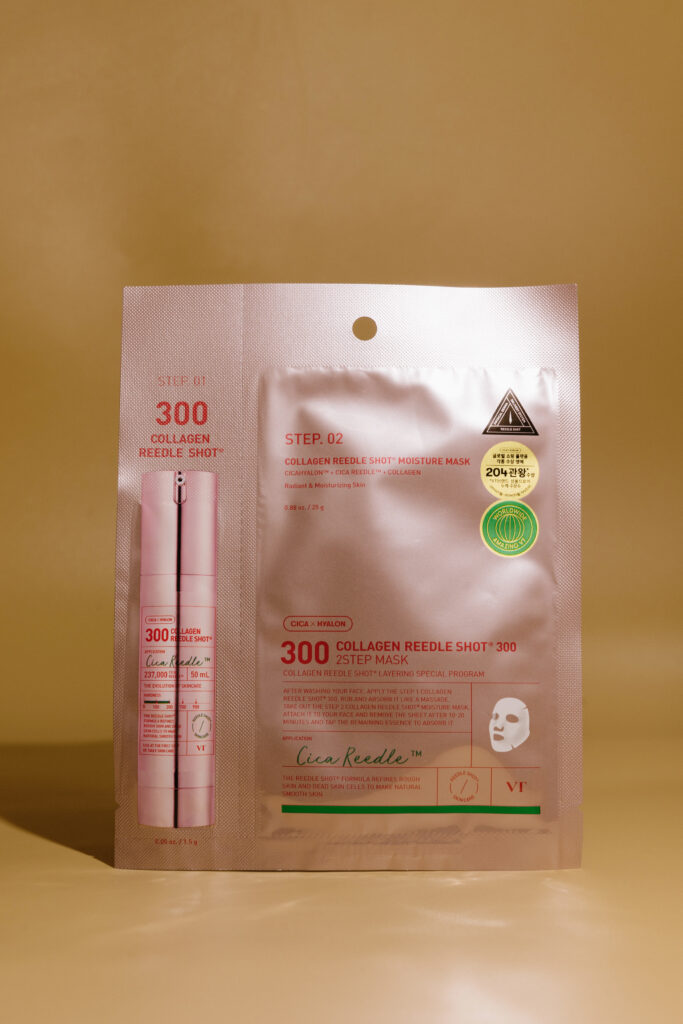 Двухэтапная маска для лица с коллагеном и микроиглами  VT Collagen Reedle Shot 300 2step Mask 1.5g + 23g