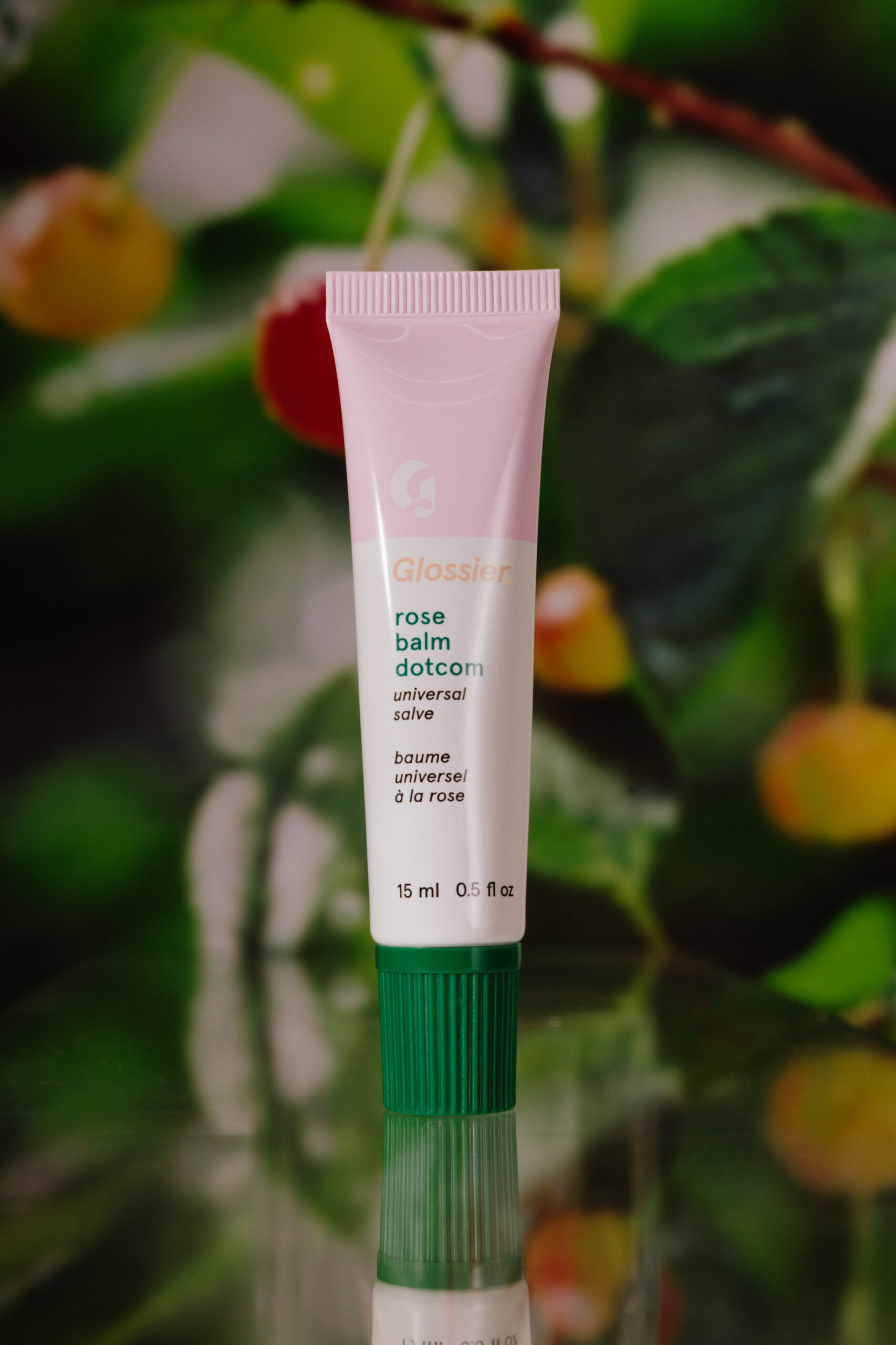 

Питательный бальзам для губ с оттенком Glossier Balm Dotcom Lip Balm and Skin Salve 15ml - Rose