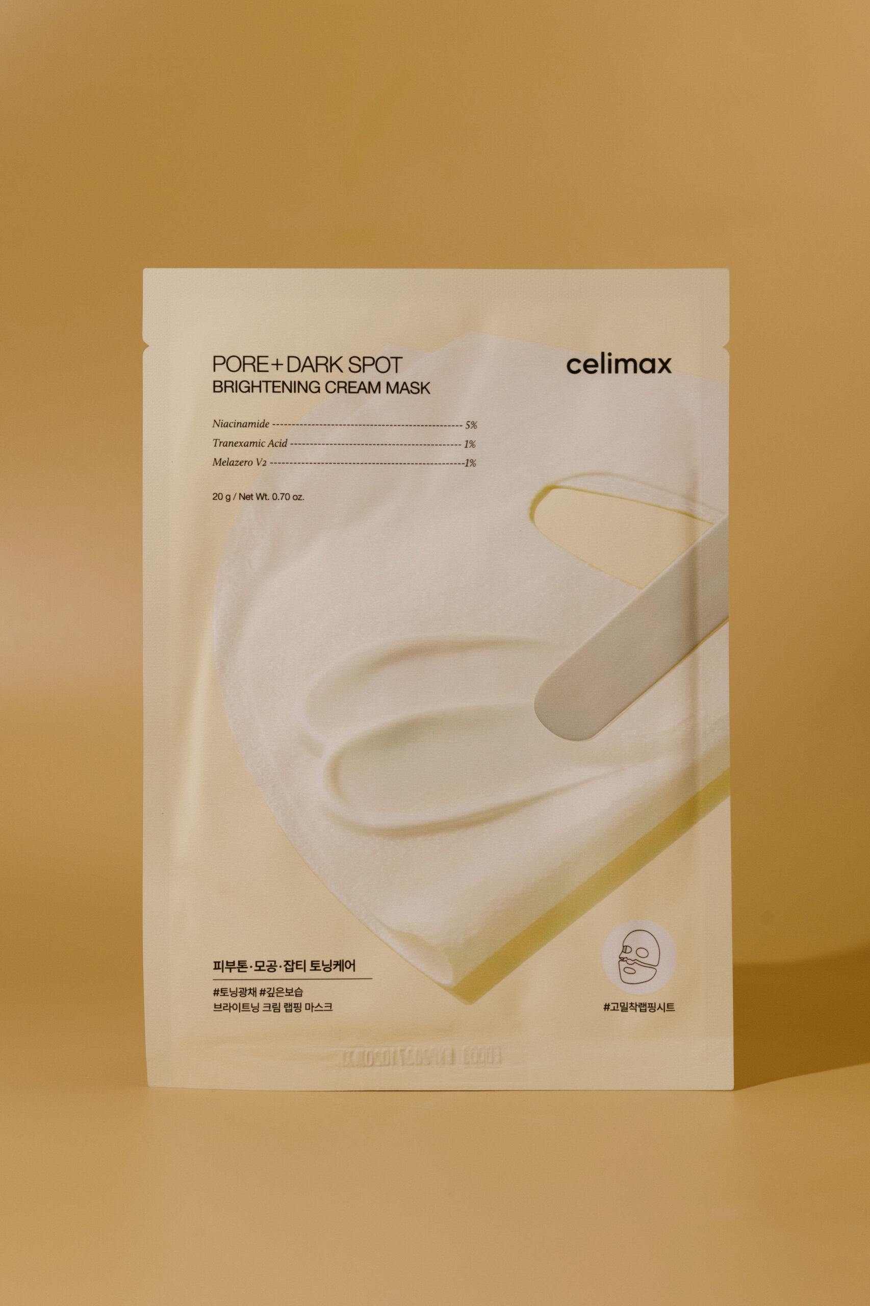 

Кремовая маска с ниацинамидом и керамидами Celimax Pore+Dark Spot Brightening Cream Mask 20g