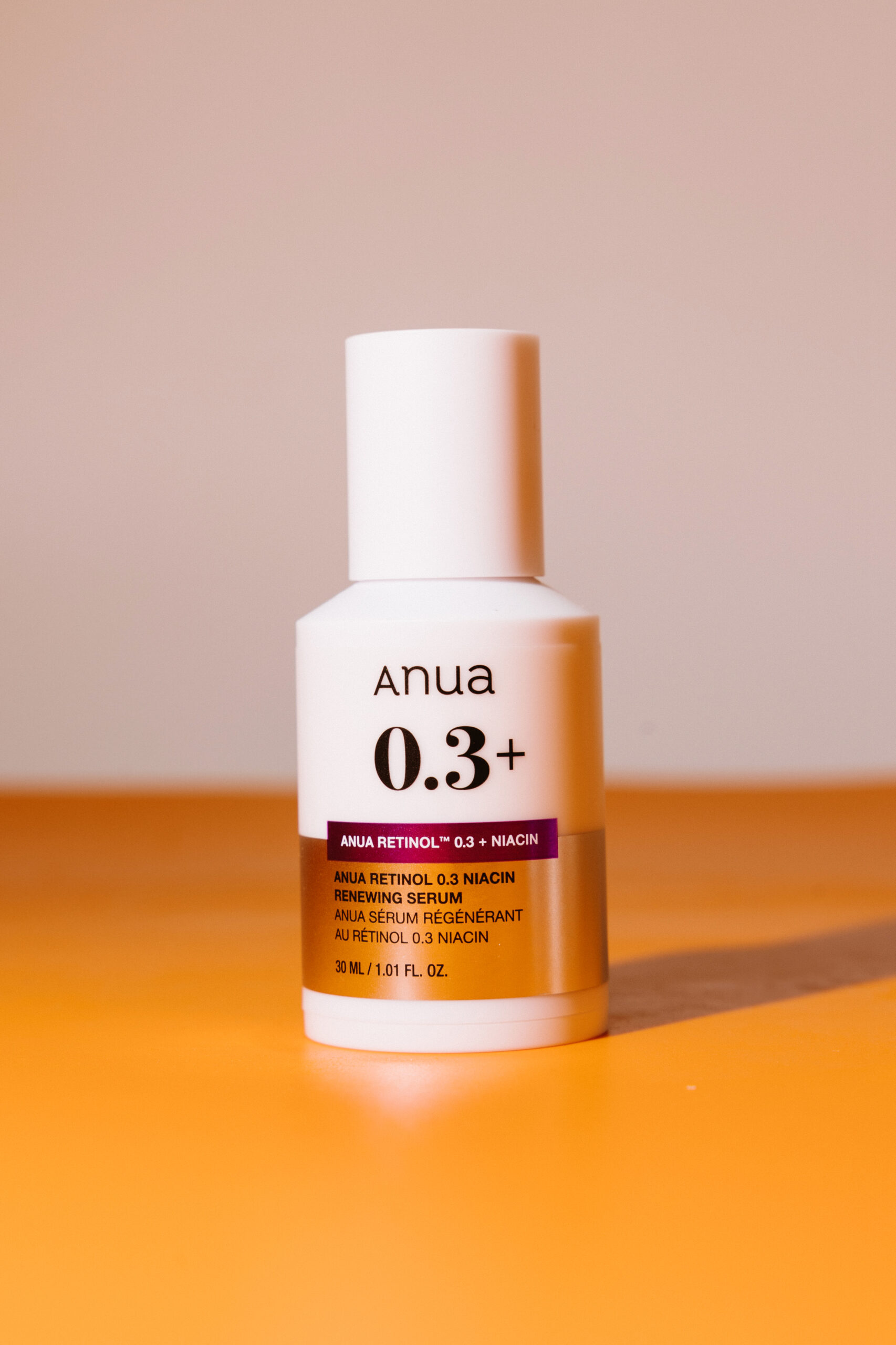 

Обновляющая сыворотка с ретинолом и ниацинамидом Anua Retinol 0.3% + Niacin Renewing Serum 30ml