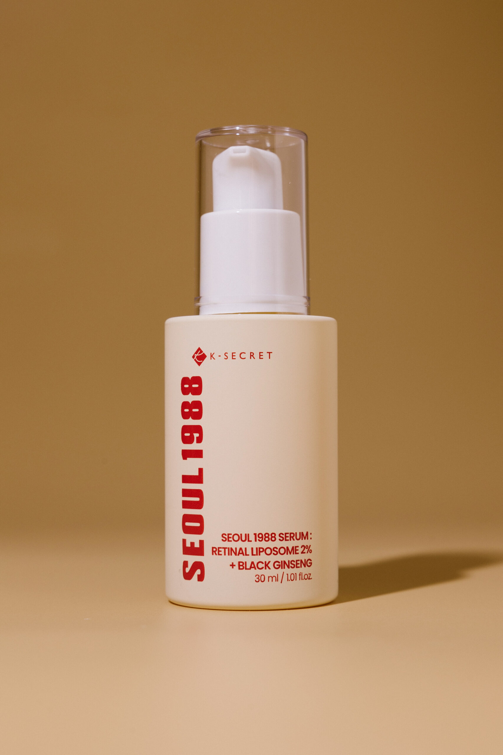 

Сыворотка для лица с ретиналем K-Secret Seoul 1988 Serum: Retinal Liposome 2% + Black Ginseng 30ml